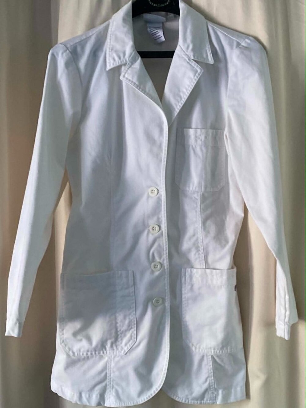Grey's Anatomy by Barco White Lab Coat Women's Small Style 4425 Medical